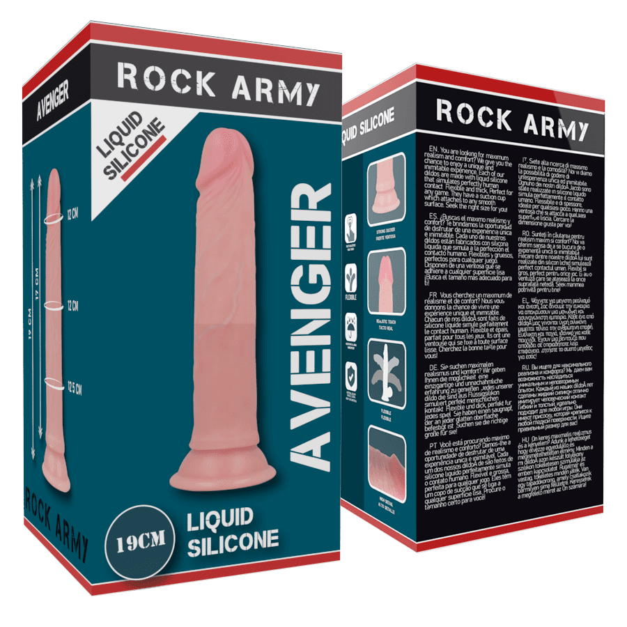 ROCKARMY - ROCKARMY LIQUID SILICONE PREMIUM AVENGER REALISTIC 19 CM -O- 3.98 CM thumb 6