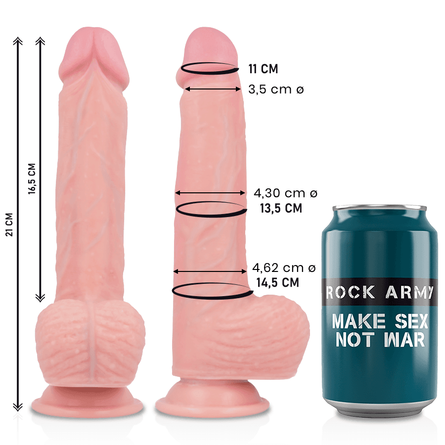 ROCKARMY - LIQUID SILICONE PREMIUM SPITFIRE REALISTIC 21 CM -O- 4.62 CM thumb 2