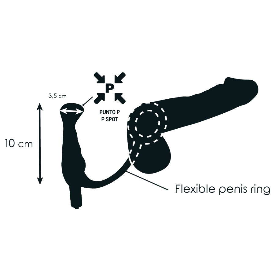 ADDICTED TOYS - VIBRATOR PROST TICO BLACK 10 CM thumb 4