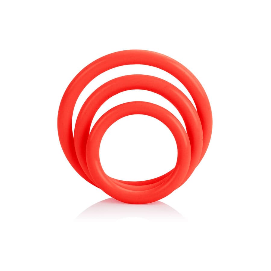 CALEXOTICS - TRI-RINGS SET RED thumb 2