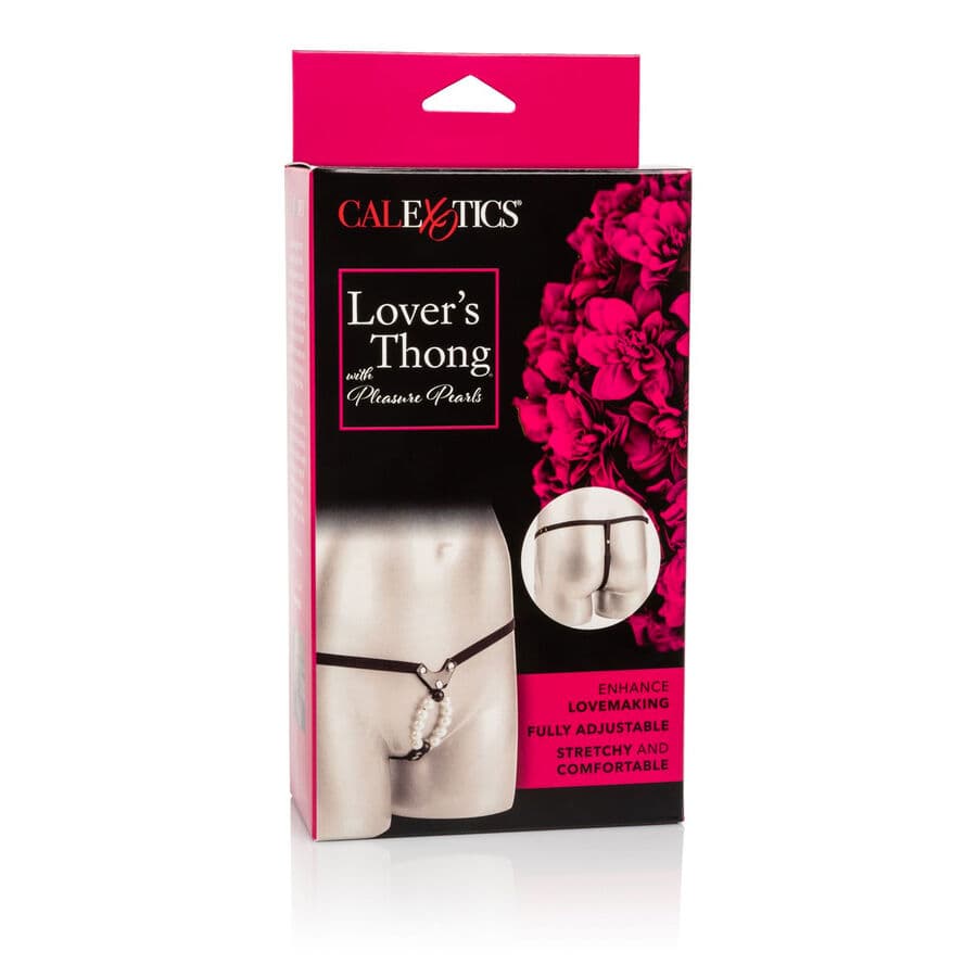 CALEXOTICS - LOVERS THONG W. PLEASURE PEARLS thumb 3