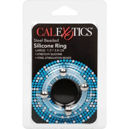 CALEXOTICS - STEEL BEADED SILICONE RING L thumb 3