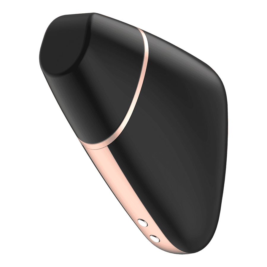 SATISFYER - LOVE TRIANGLE AIR PULSE STIMULATOR & VIBRATOR BLACK thumb 2