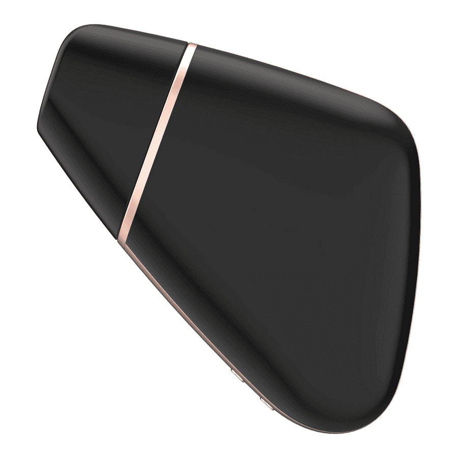 SATISFYER - LOVE TRIANGLE AIR PULSE STIMULATOR & VIBRATOR BLACK thumb 7