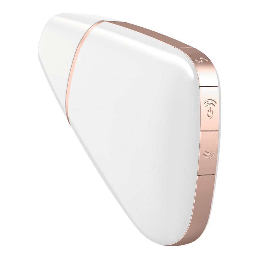SATISFYER - LOVE TRIANGLE AIR PULSE STIMULATOR & VIBRATOR WHITE thumb 2