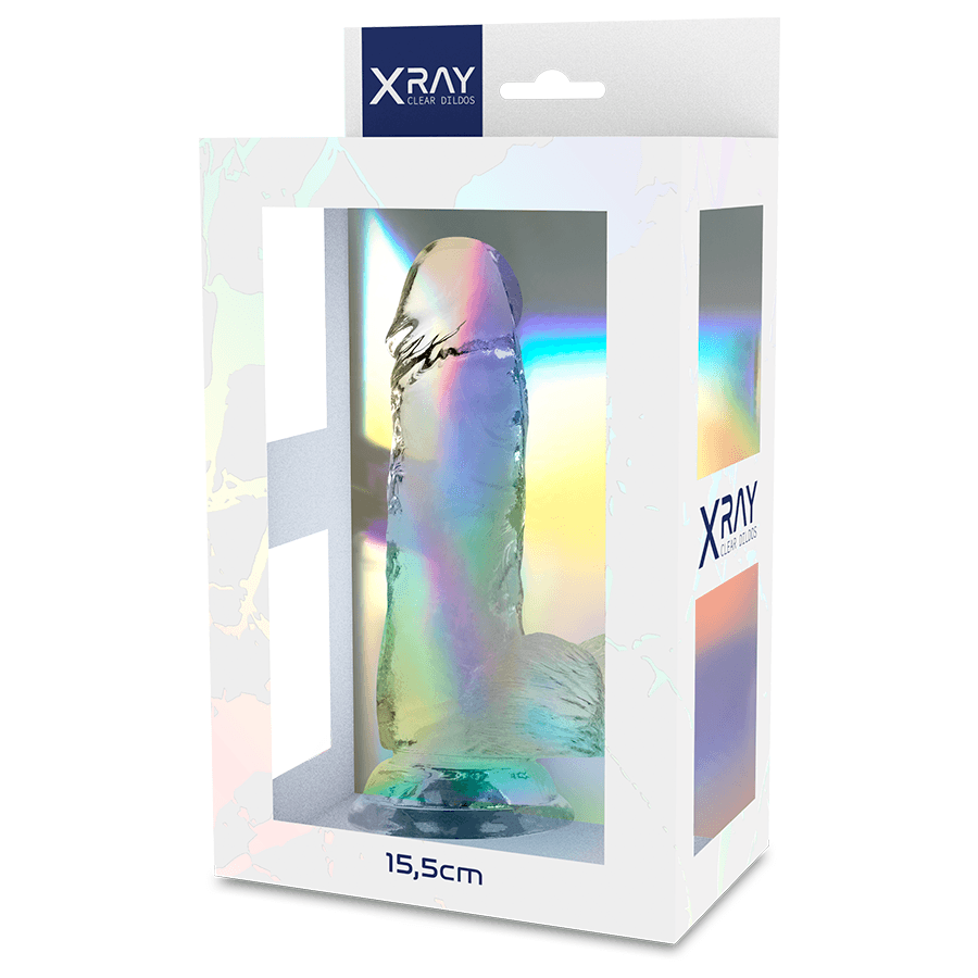 X RAY - CLEAR COCK WITH BALLS 15.5 CM -O- 3.5 CM thumb 2