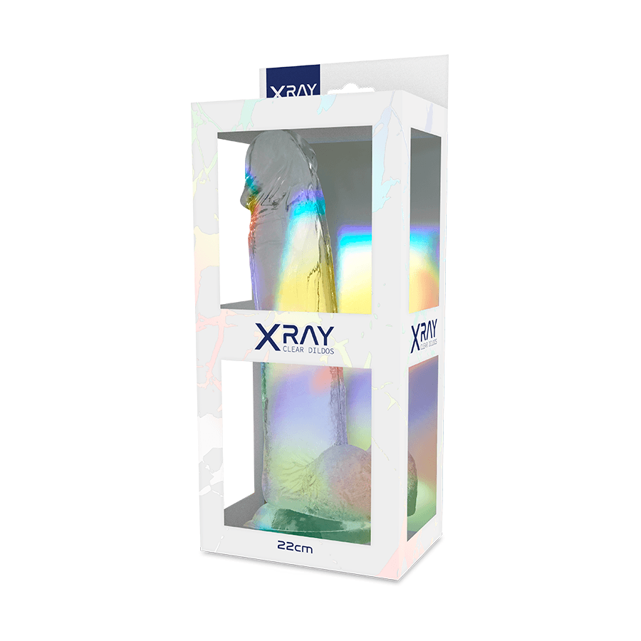 X RAY - CLEAR COCK WITH BALLS 22 CM -O- 4.6 CM thumb 2