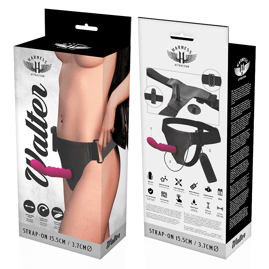 HARNESS ATTRACTION - RNES WALTER WITH VIBRATION 15.5 CM -O- 3.7 CM thumb 7