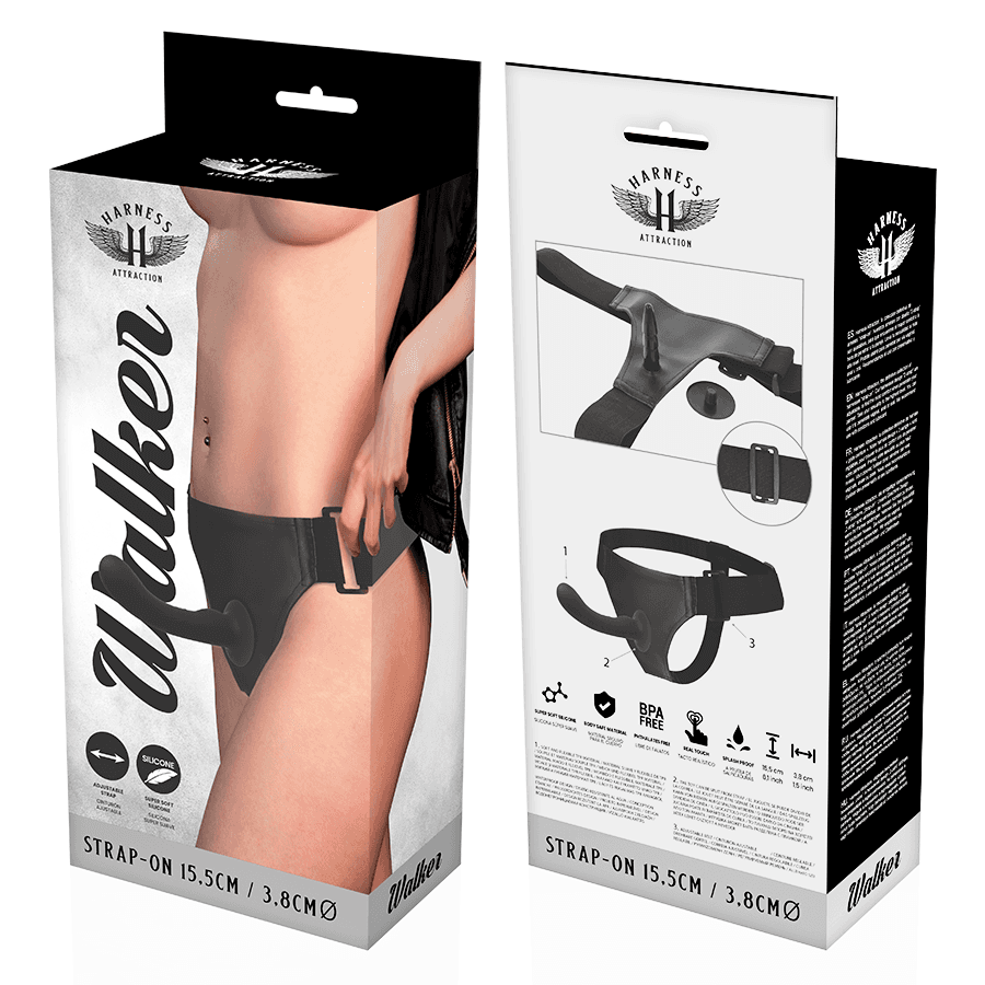 HARNESS ATTRACTION - RNES SILICONE WALKER G-SPOT 15.5 CM -O- 3.8 CM thumb 6