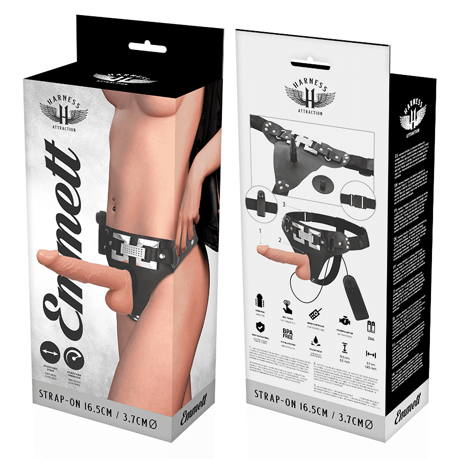 HARNESS ATTRACTION - RNES EMMETT REALISTIC VIBRATOR 16.5 CM -O- 3.7 CM thumb 7