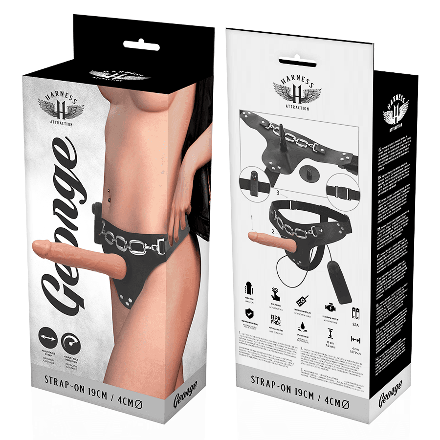 HARNESS ATTRACTION - RNES GEORGE REALISTIC VIBRATOR 19 CM -O- 4 CM thumb 7