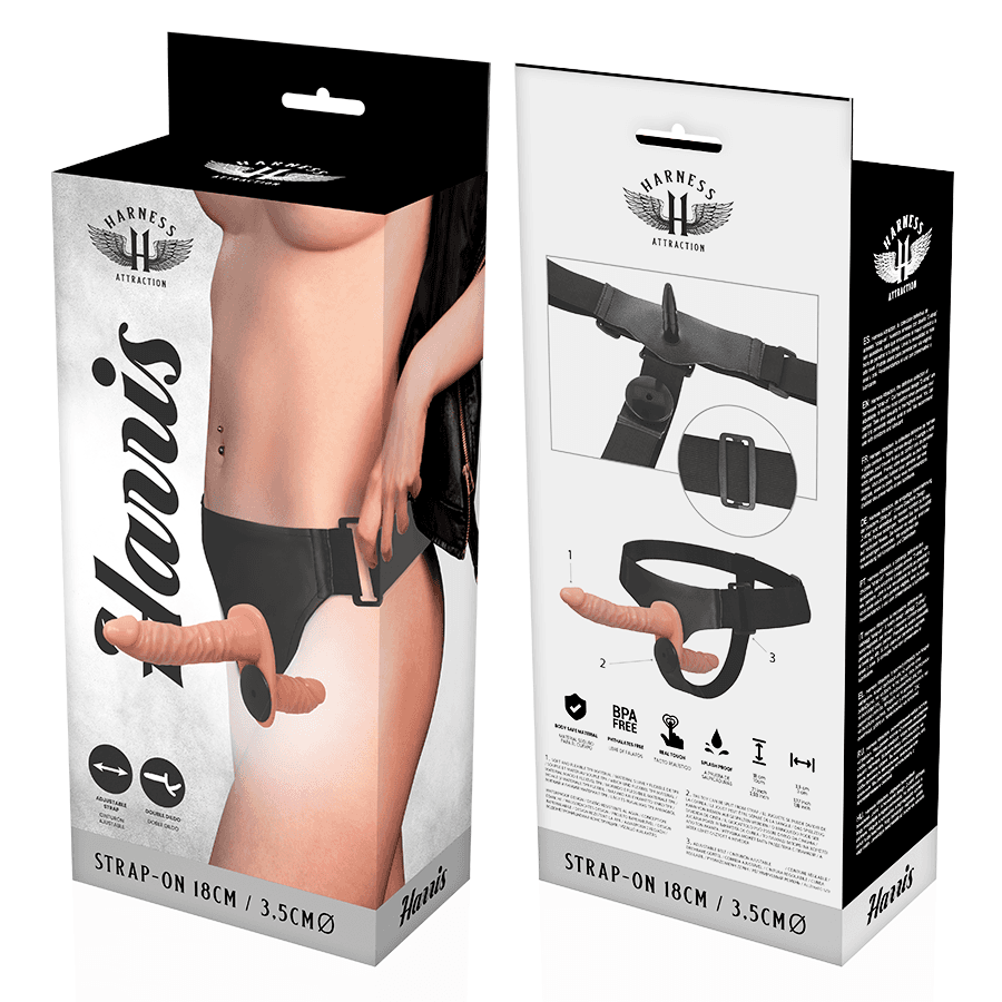 HARNESS ATTRACTION - HARRIS DOUBLE PENETRACI N WITH VIBRATION 18 CM -O- 3.5 CM thumb 6