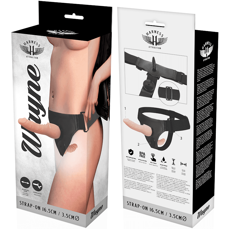 HARNESS ATTRACTION - WAYNE DOUBLE PENETRACI N 16.5 CM -O- 3.5 CM thumb 6