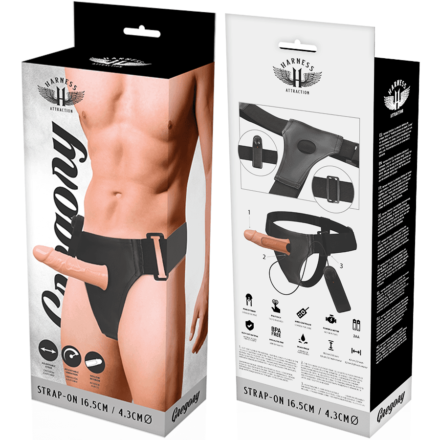 HARNESS ATTRACTION - GREGORY HOLLOW RNES WITH VIBRATOR 16.5 CM -O- 4.3 CM thumb 7