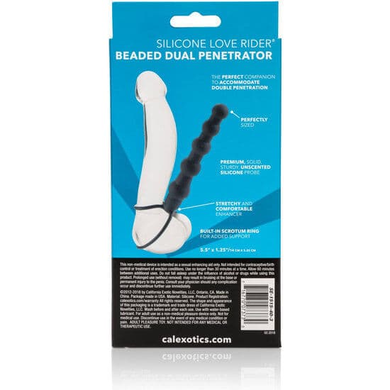 CALEXOTICS - BEADED DUAL PENETRATOR BLACK thumb 3