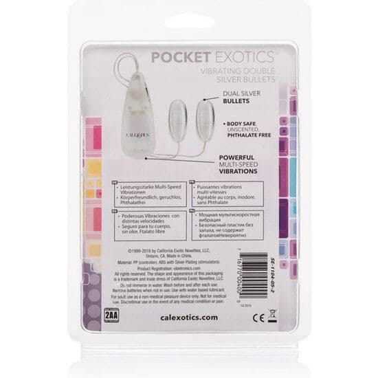 CALEXOTICS - VIBRATING BULLETS SILVER DUO thumb 4