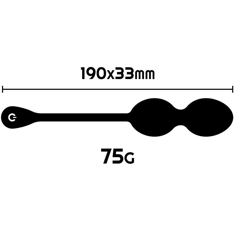 RITHUAL - NISHA RECHARGEABLE VIBRATING KEGEL BALLS BLACK thumb 3