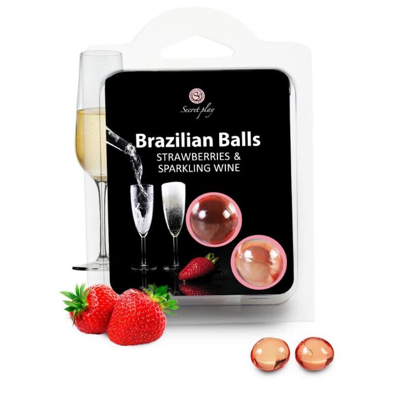 SECRETPLAY - STRAWBERRY AND CHAMPAGNE BRAZILIAN BALLS SET thumb 2