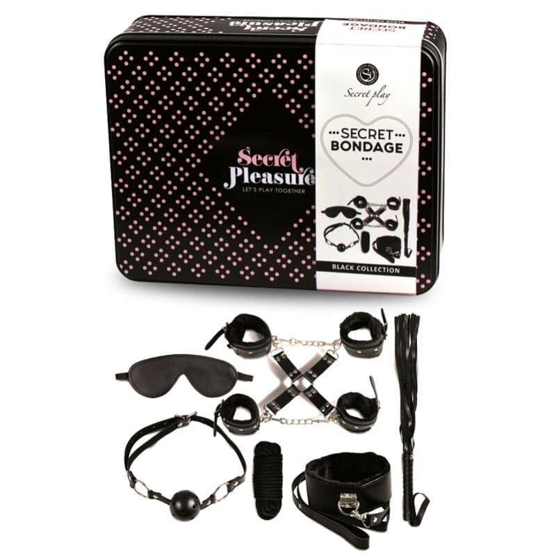 SECRETPLAY - BDSM SET 8 PCS BLACK thumb 2
