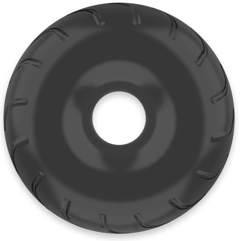 POWERING - SUPER FLEXIBLE AND RESISTANT PENIS RING 5CM PR08 BLACK thumb 2