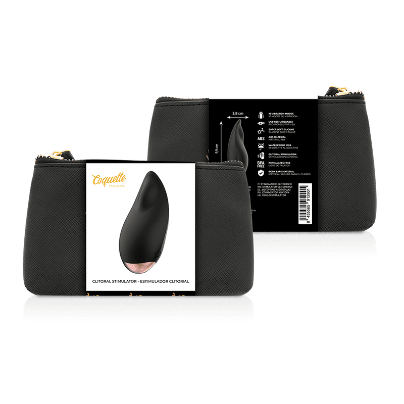 COQUETTE CHIC DESIRE - CLITORIAL STIMULATOR BLACK / GOLD DROP thumb 2