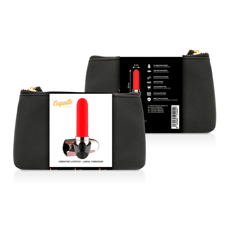 COQUETTE CHIC DESIRE - VIBRATOR RECHARGEABLE LIPSTICK BLACK/ GOLD thumb 2