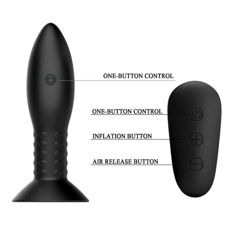 MR PLAY - PLUG WITH BLACK ROTATING BALLS REMOTE CONTROL thumb 4