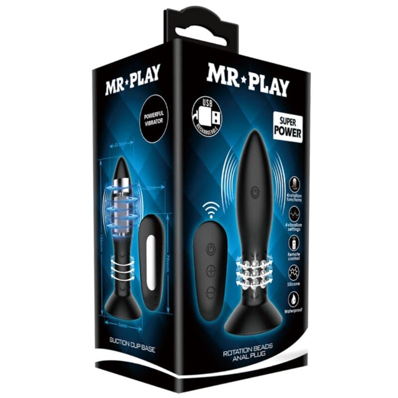 MR PLAY - PLUG WITH BLACK ROTATING BALLS REMOTE CONTROL thumb 7