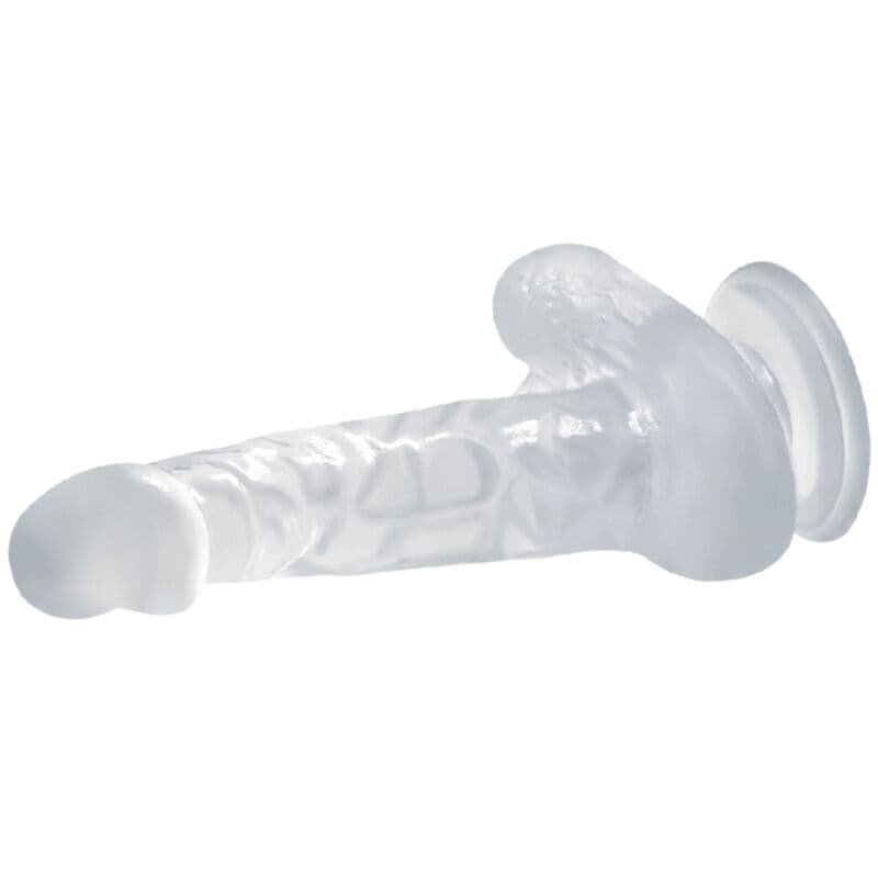 BAILE - REALISTIC DILDO WITH SUCTION CUP AND TESTICLES 16.7 CM TRANSPARENT thumb 3
