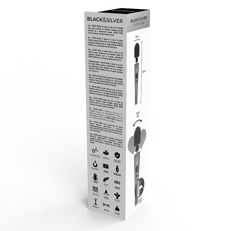 BLACK&SILVER - DEXTER MASSAGE WAND thumb 4