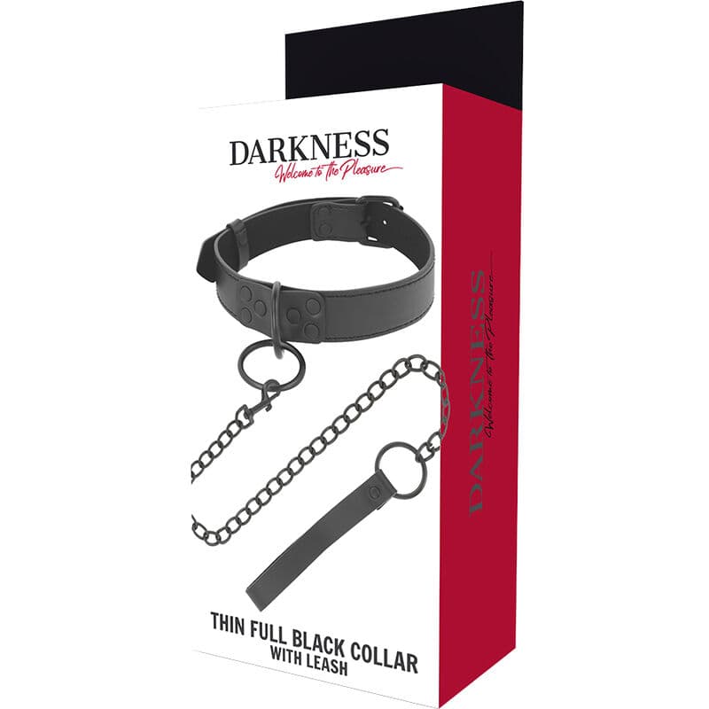 DARKNESS - BLACK NECKLACE WITH CHAIN thumb 5