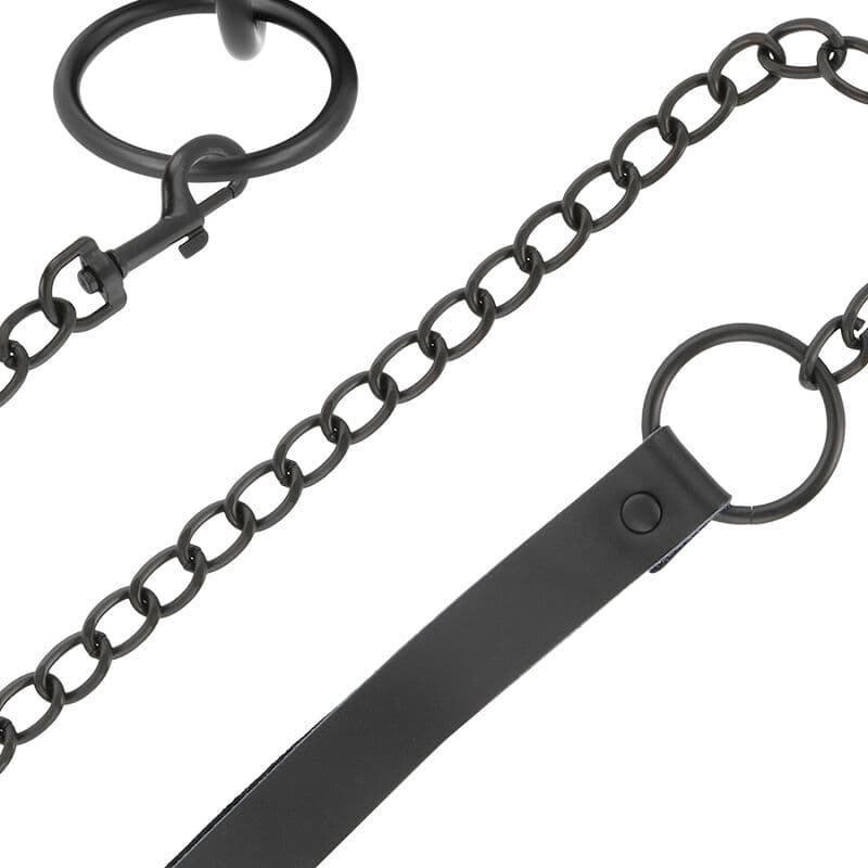 DARKNESS - BLACK NECKLACE WITH CHAIN thumb 4