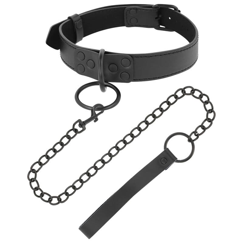 DARKNESS - BLACK NECKLACE WITH CHAIN thumb 2