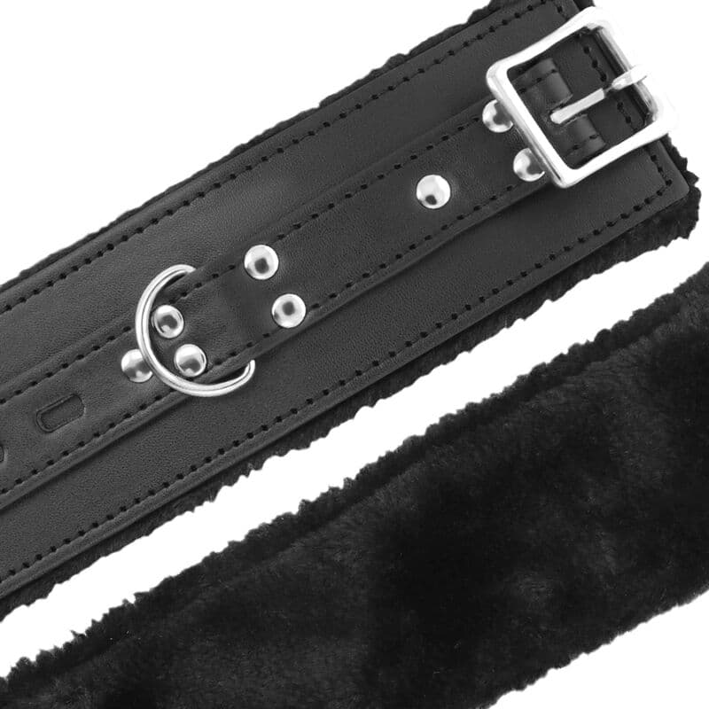 DARKNESS - BLACK LINED BDSM HANDCUFFS thumb 3