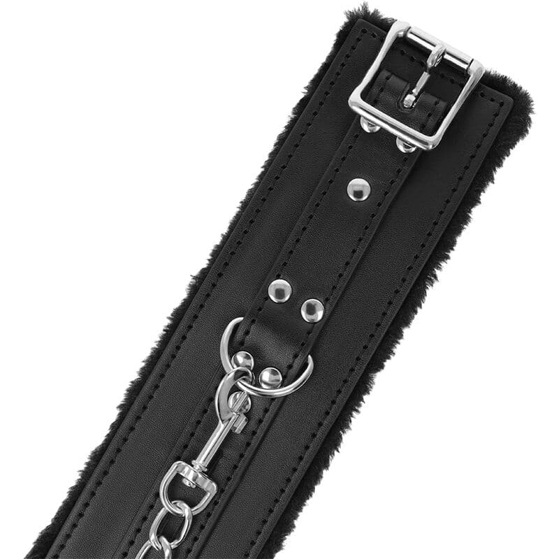 DARKNESS - BLACK LINED BDSM HANDCUFFS thumb 4