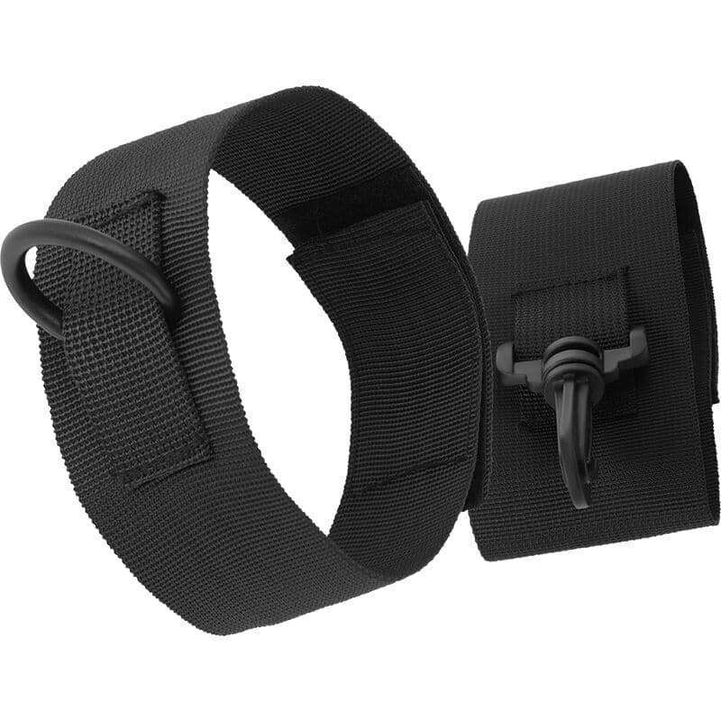 DARKNESS - BLACK NYLON ANKLE CUFFS thumb 5