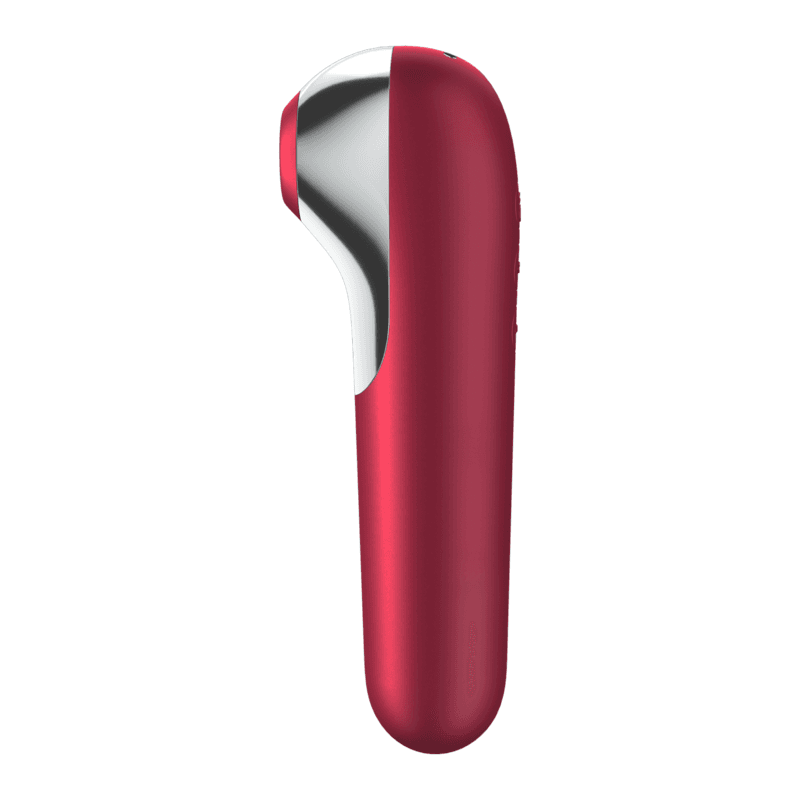 SATISFYER - DUAL LOVE VIBRATOR AND SUCTIONER WITH PULSED AIR RED thumb 2