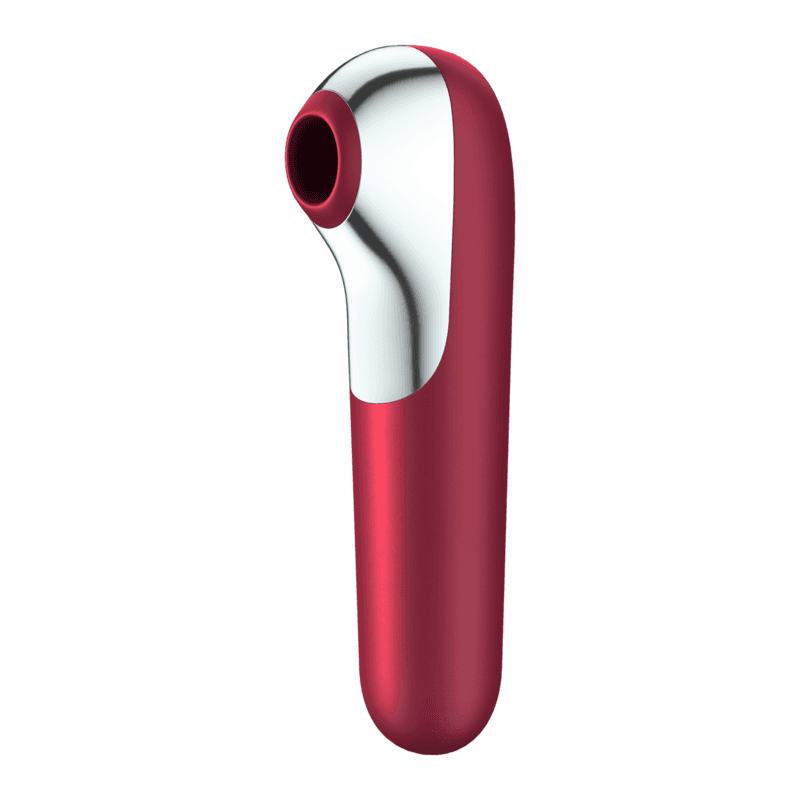 SATISFYER - DUAL LOVE VIBRATOR AND SUCTIONER WITH PULSED AIR RED thumb 5