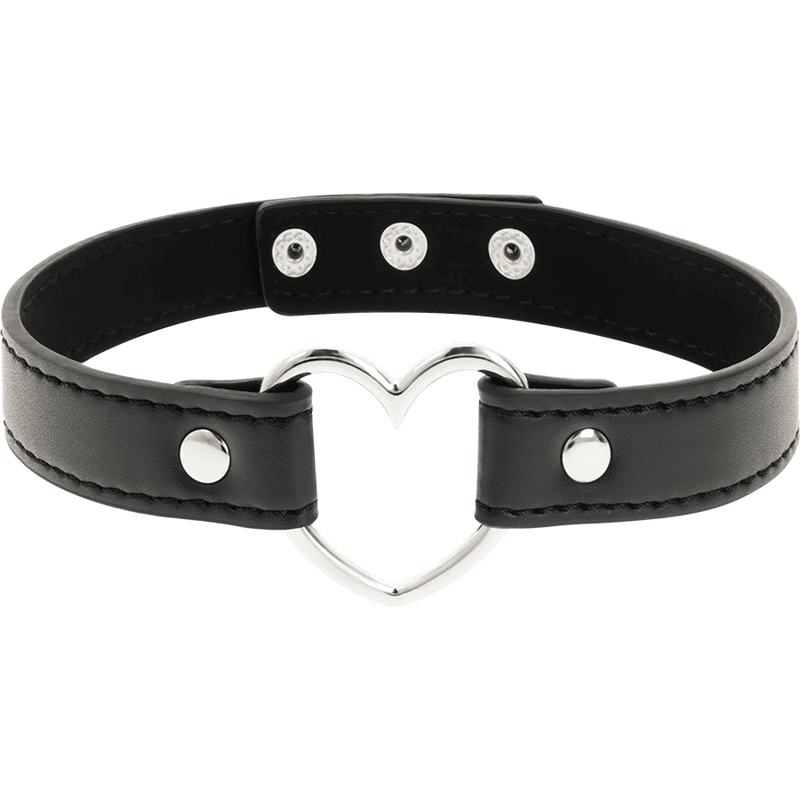 COQUETTE CHIC DESIRE - VEGAN LEATHER NECKLACE WOMAN HEART ACCESSORY thumb 3