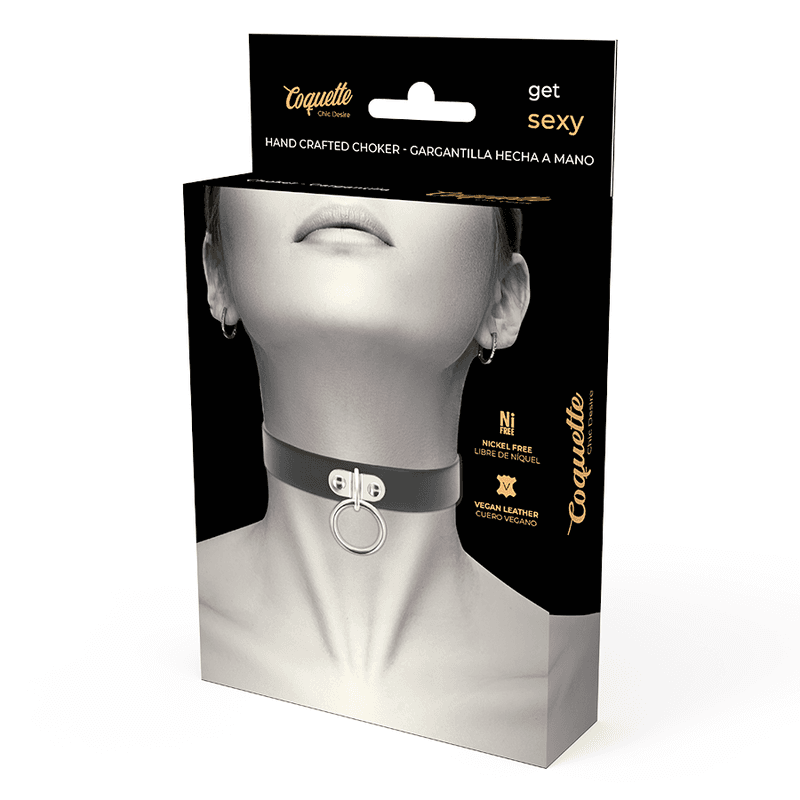 COQUETTE CHIC DESIRE - VEGAN LEATHER NECKLACE WOMAN FETISH ACCESSORY thumb 5
