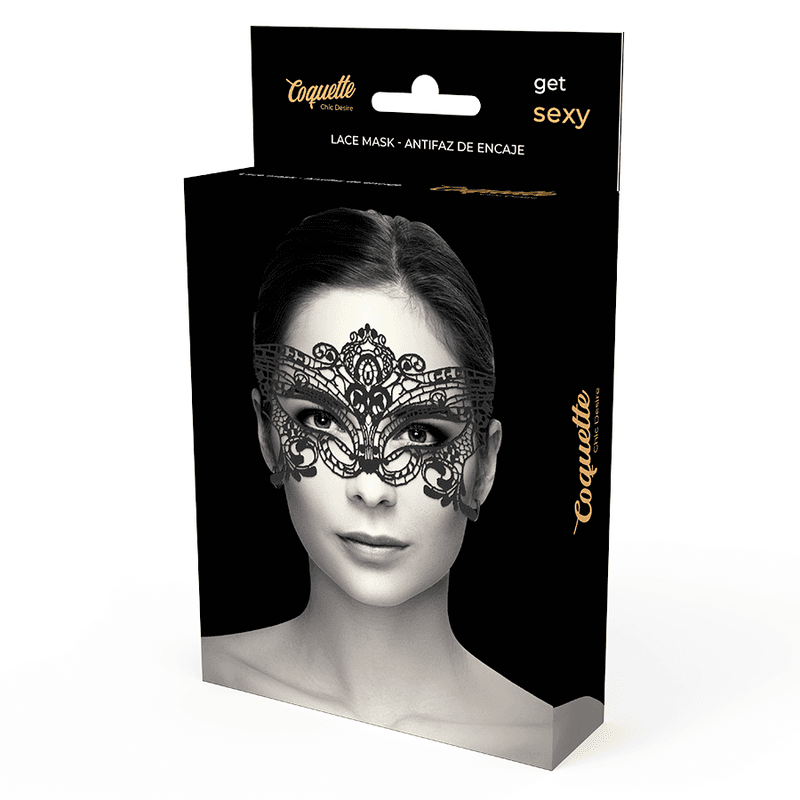 COQUETTE CHIC DESIRE - LACE MASK BLACK thumb 3