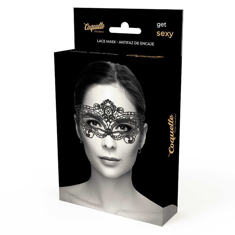 COQUETTE CHIC DESIRE - LACE MASK BLACK thumb 5