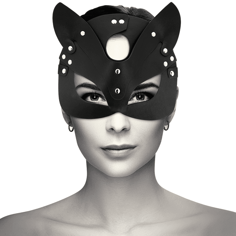 COQUETTE CHIC DESIRE - VEGAN LEATHER MASK WITH BUNNY EARS thumb 2