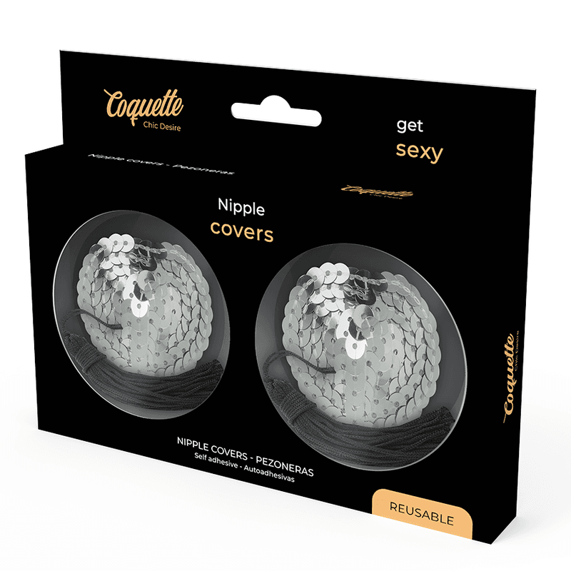 COQUETTE CHIC DESIRE - NIPPLE COVERS SILVER thumb 4