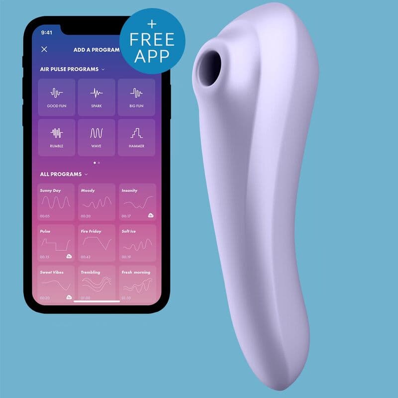 SATISFYER - DUAL PLEASURE AIR PULSE VIBRATOR MAUVE thumb 4
