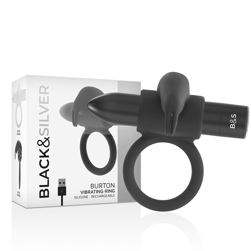 BLACK&SILVER - BURTON RING 10 VIBRATION MODES BLACK thumb 1
