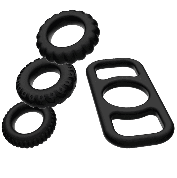 ADDICTED TOYS - COCK RING SET 4 PIECES thumb 2