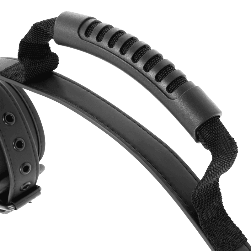 FETISH SUBMISSIVE - NOPRENE LINING HANDCUFFS WITH HANDLE thumb 6