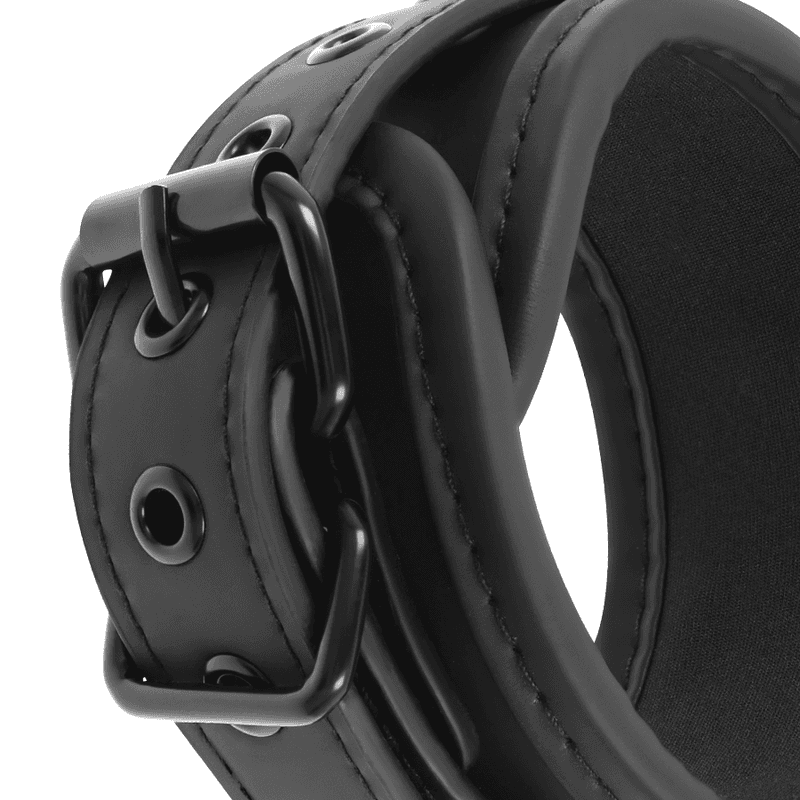 FETISH SUBMISSIVE - SET OF HAND AND ANKLE HANDCUFFS WITH NOPRENE LINING thumb 9