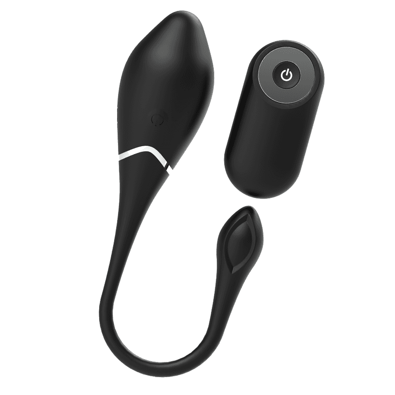 BLACK&SILVER - JENELL RECHARGEABLE VIBRATING EGG thumb 2